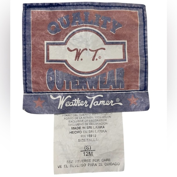 Vintage 90s W.T. Outerwear 12 Months Toddler Football Track Jacket Windbreaker - Picture 7 of 8